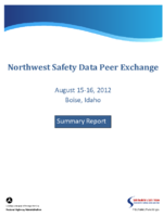Northwest Safety Data Peer Exchange August 1516 2012 Boise Idaho