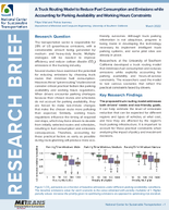 A Truck Routing Model to Reduce Fuel Consumption and Emissions while Accounting for Parking Availability and Working Hours Constraints Research Brief