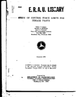 Study of control force limits for female pilots