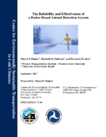 The Reliability and Effectiveness of a RadarBased Animal Detection System