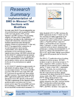 Implementation of Balanced Mixture Design in Missouri Test Sections with Modifiers Summary