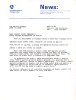 Mass Transit Grants Awarded to Local Transit Authorities and Cities