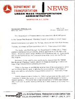 Department of Transportation News Urban Mass Transportation Administration UMTA 7223