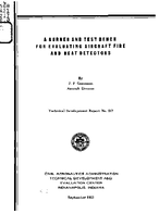 A Burner and Test Bench For Evaluating Aircraft Fire and Heat Detectors