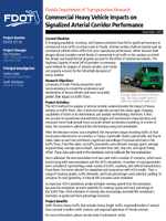 Commercial Heavy Vehicle Impacts on Signalized Arterial Corridor Performance Summary