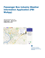 Passenger bus industry weather information application
