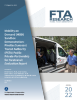 Mobility on Demand MOD Sandbox Demonstration Pinellas Suncoast Transit Authority PSTA PublicPrivatePartnership for Paratransit Evaluation Report