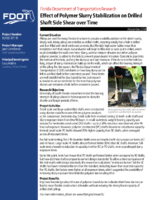 Effect of Polymer Slurry Stabilization on Drilled Shaft Side Shear over Time Summary