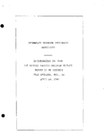 Interstate Commerce Commision Report of the Accident  Investigation Occuring on the WESTERN PACIFIC RAILROAD ANTELOPE MOV