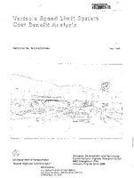 Variable Speed Limit System Cost Benefit Analysis