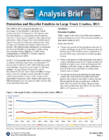 Pedestrian and Bicyclist Fatalities in Large Truck Crashes 2013 Analysis Brief