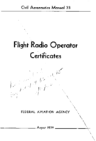CAM 33 Flight Radio Operator Certificates 1959