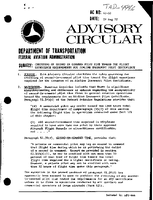 AC 6153 Crediting of Second in Command Pilot Time Toward the Flight Experience Requirements for Airline Transport Pilot Certificate