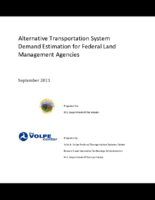 Alternative Transportation System Demand Estimation for Federal Land Management Agencies