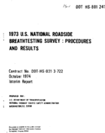 1973 US National Roadside Breathtesting Survey Procedures and Results