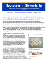 Successes in Stewardship  FHWA EcoLogical Grant Program Updates and Progress