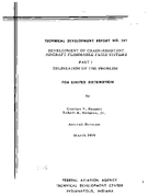 Development of CrashResistant Aircraft Flammable Fluid Systems Part I Delineation of The Problem