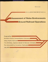 Assessment of Noise Environments Around Railroad Operations