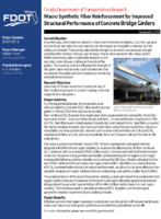 Macro Synthetic Fiber Reinforcement for Improved Structural Performance of Concrete Bridge Girders Summary
