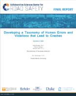 Developing a Taxonomy of Human Errors and Violations That Lead to Crashes
