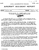 Investigation of Aircraft Accident AMERICAN AIRLINES LA GUARDIA AIRPORT NEW YORK 19590203