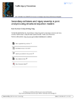Secondary Collisions and Injury Severity A Joint Analysis Using Structural Equation Models