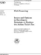 FAA Financing Issues and Options in Deciding to Reinstate or Replace the Airline Ticket Tax
