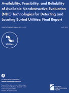Availability Feasibility and Reliability of Available Nondestructive Evaluation NDE Technologies for Detecting and Locating Buried Utilities Final Report