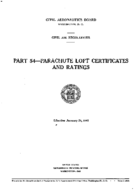Part 54 Parachute Loft Certificates And Ratings
