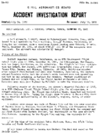 Investigation of Aircraft Accident ROBIN AIRLINES INC ONTARIO CANADA 19511220