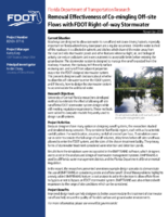Removal Effectiveness of Comingling Offsite Flows with FDOT RightofWay Stormwater  Summary