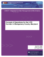Concept of Operations for the I270 Corridor in Montgomery County Maryland