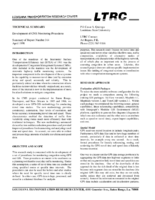 Development of CMS monitoring procedures  technical summary