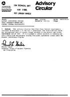 AC 150510016 Airport Improvement Program Grant Assurance Number One  General Federal Requirements