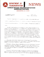 Department of Transportation News Urban Mass Transportation Administration UMTA 7286