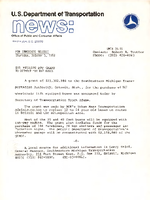 US Department of Transportation News Office of Public and Consumer Affairs UMTA 7855