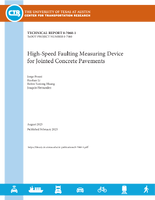 HighSpeed Faulting Measuring Device for Jointed Concrete Pavements