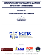 Economic Impact Analysis of Short Line Railroads