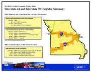 SixMile Corridor Economic Impact Study Interstate 44 and Interstate 70 Corridor Summary