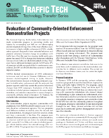 Evaluation of CommunityOriented Enforcement Demonstration Projects Traffic Tech