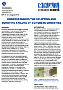 Understanding the Splitting and Bursting Failure of Concrete Crossties