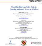 Shared BusBike Lane Safety Analysis Assessing Multimodal Access and Conflicts