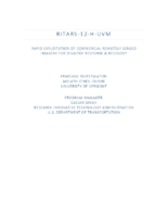 Rapid Exploitation of Commercial Remotely Sensed Imagery for Disaster Response  Recovery