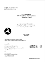 US Coast Guard 1995 oil pollution research grants publications  part 1