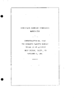 Interstate Commerce Commision Report of the Accident  Investigation Occuring on the SOUTHERN PACIFIC RAILROAD COLFAX CA