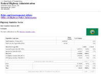 Highway Statistics Series State Statistical Abstracts 2011  Washington
