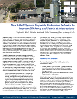 New LiDAR System Pinpoints Pedestrian Behavior to Improve Efficiency and Safety at Intersections Brief