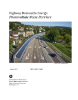 Highway renewable energy  photovoltaic noise barriers