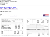 Highway Statistics Series State Statistical Abstracts 2010  Hawaii