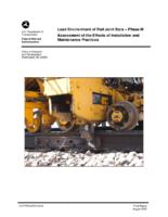 Load environment of rail joint bars  phase III  assessment of the effects of installation and maintenance practices